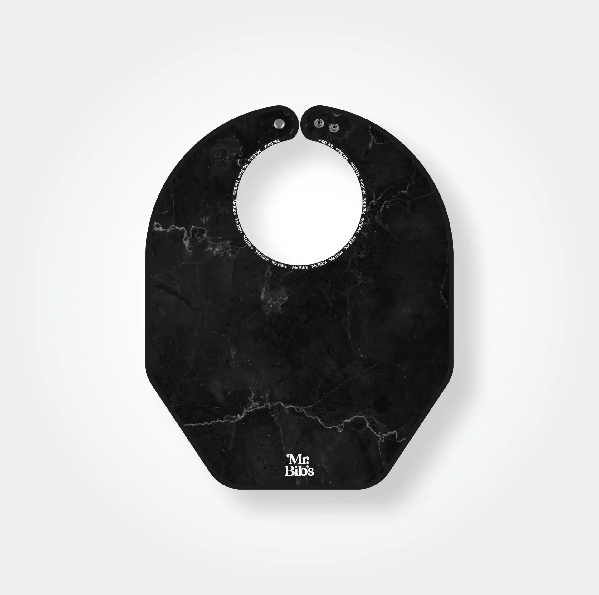 Bib Marble Black (Bib standard: 40 cm x 50 cm)