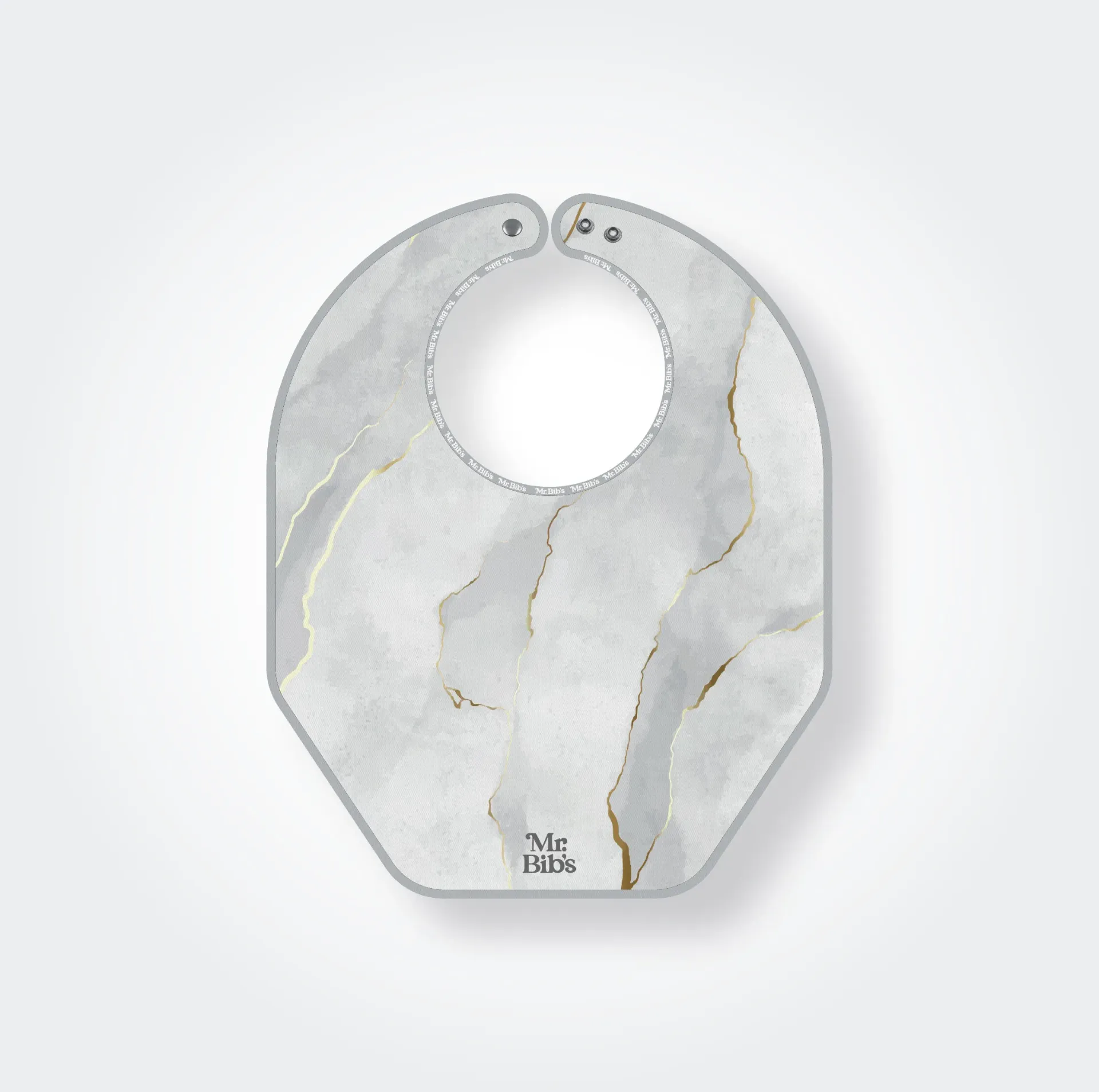 Bib Marble Grey (Bib standard: 40 cm x 50 cm)