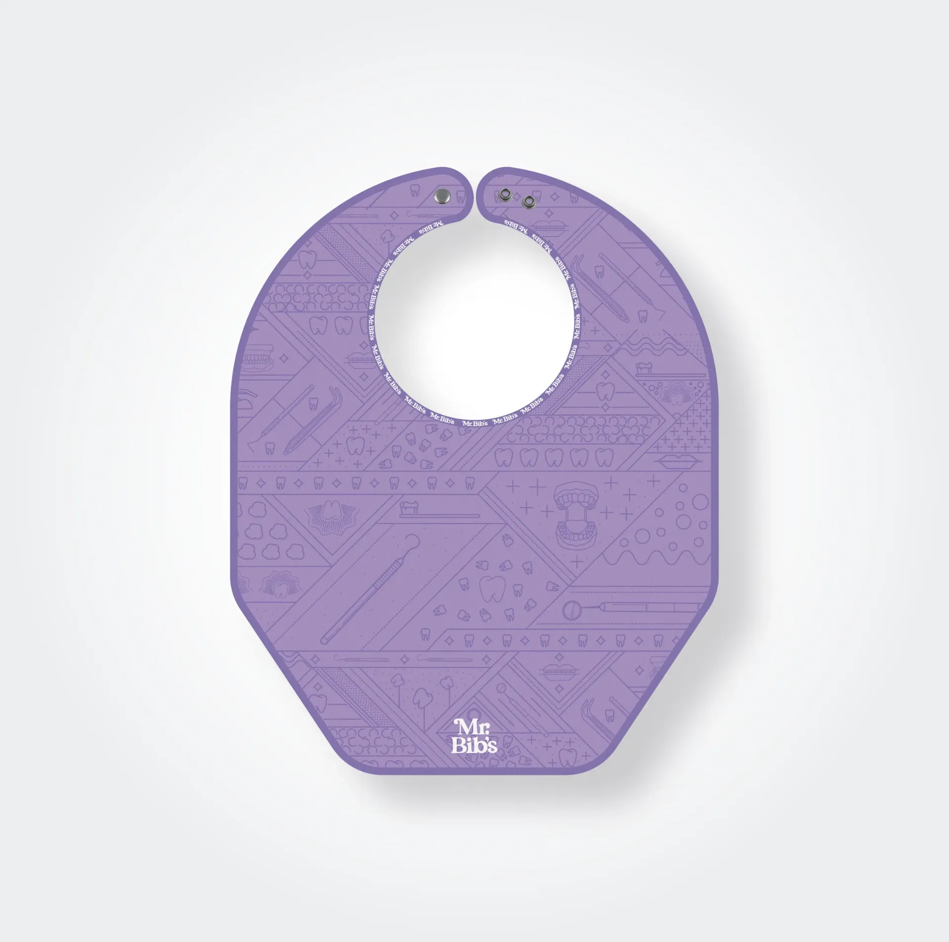 Bib Dental Journey Lilac (Bib standard: 40 cm x 50 cm)