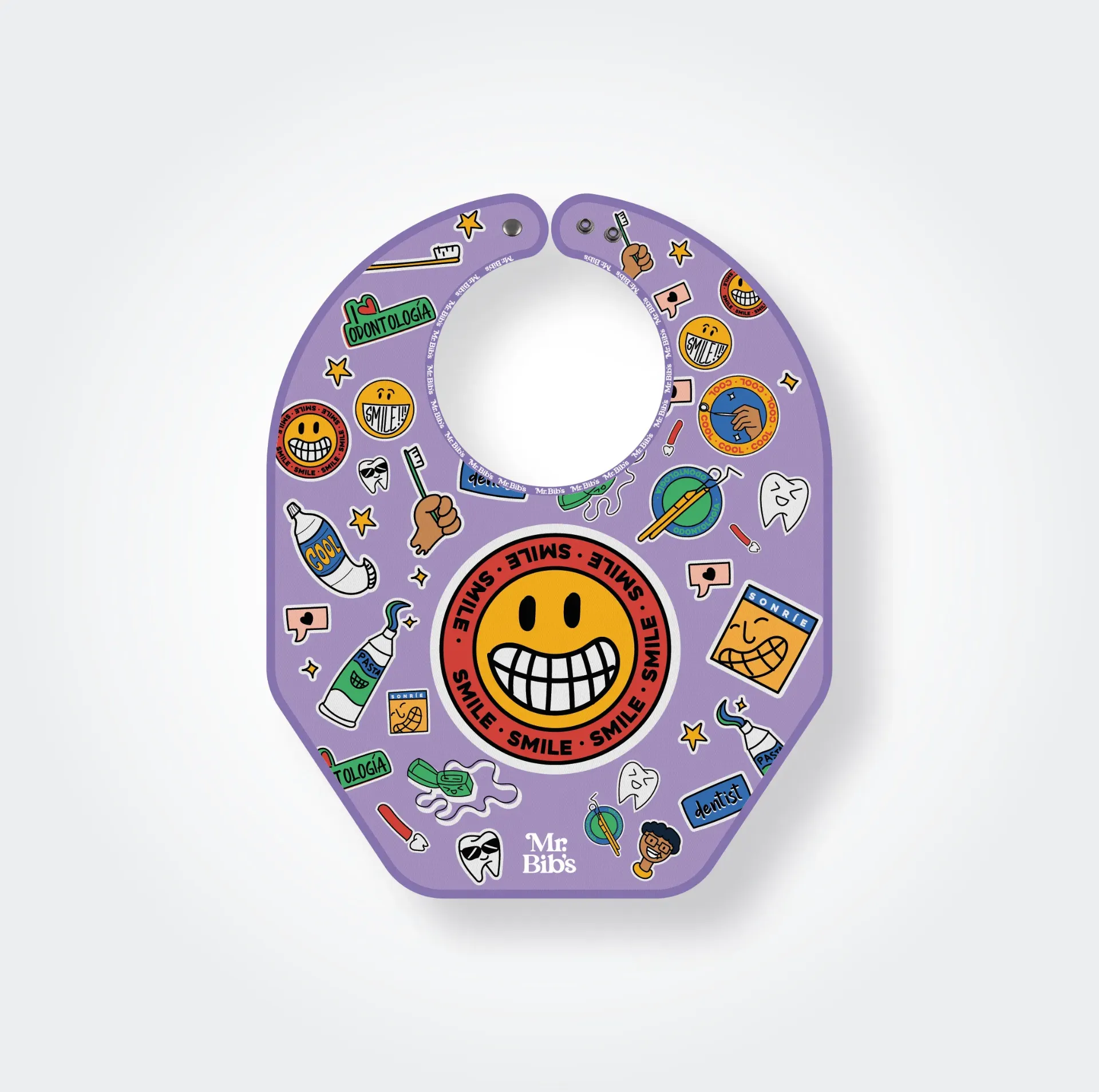 Bib Stickers Lilac (Bib standard: 40 cm x 50 cm)
