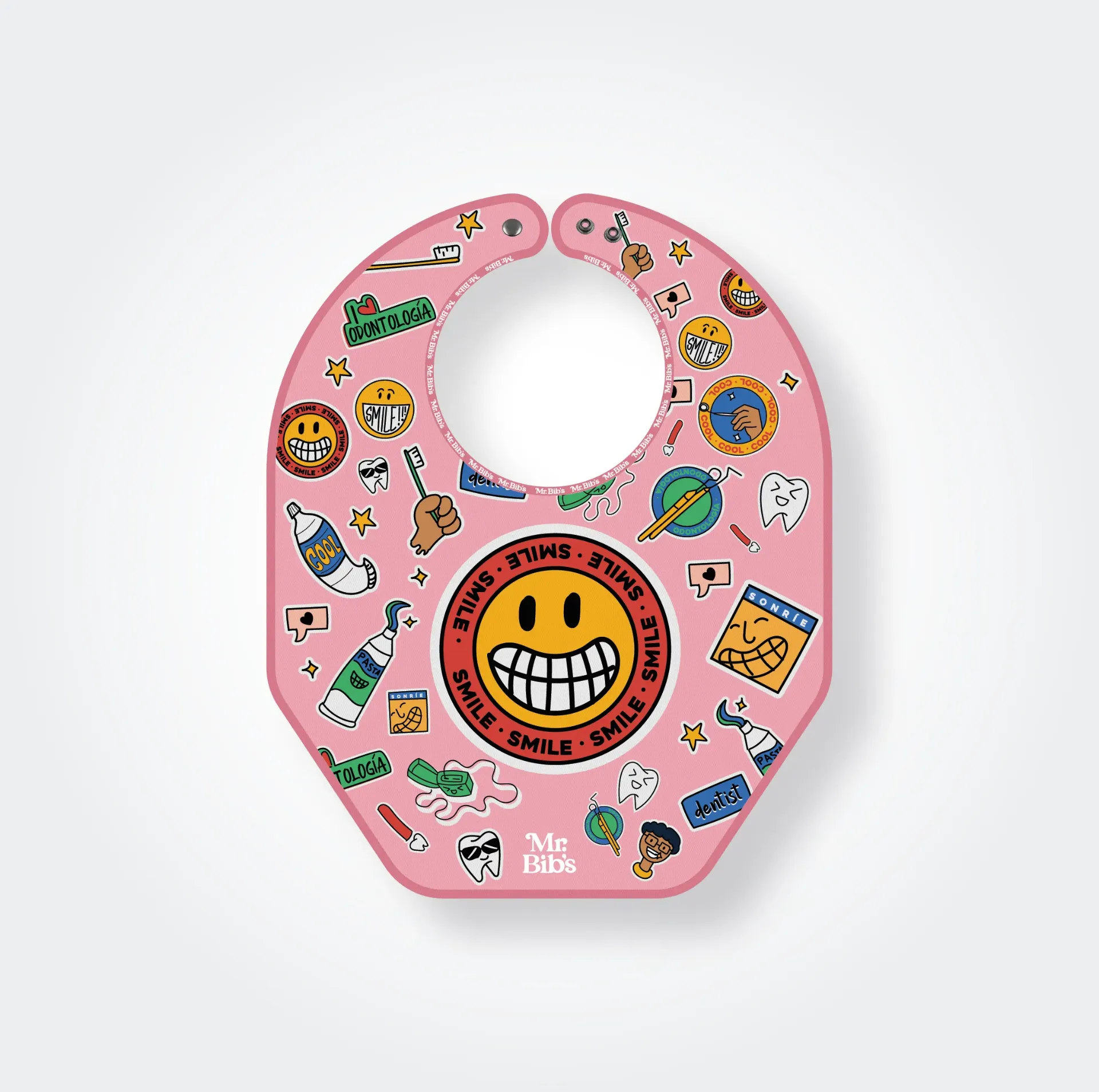Bib Stickers Pink (Bib standard: 40 cm x 50 cm)