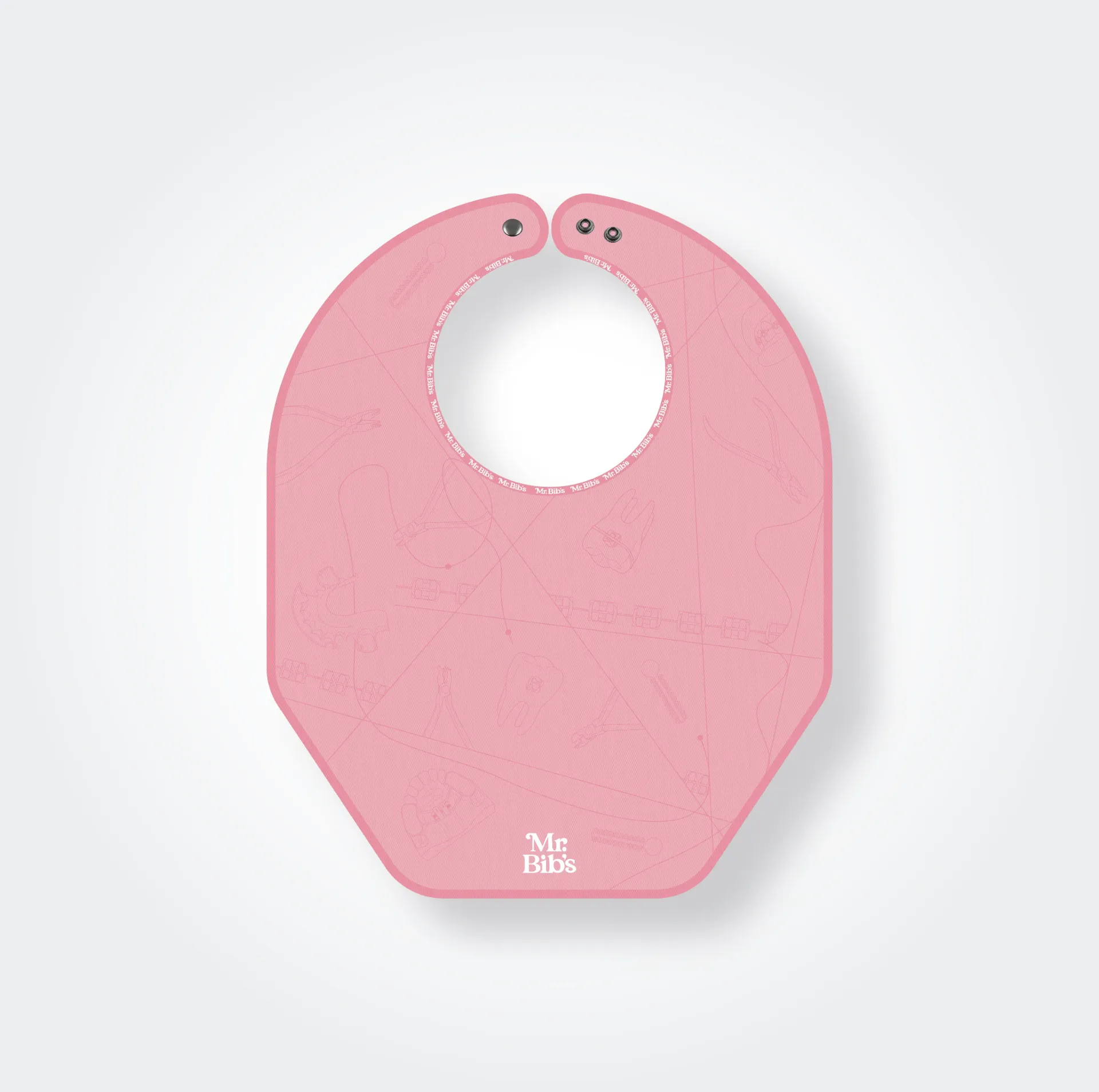 Bib Ortodoncia Pink (Bib standard: 40 cm x 50 cm)